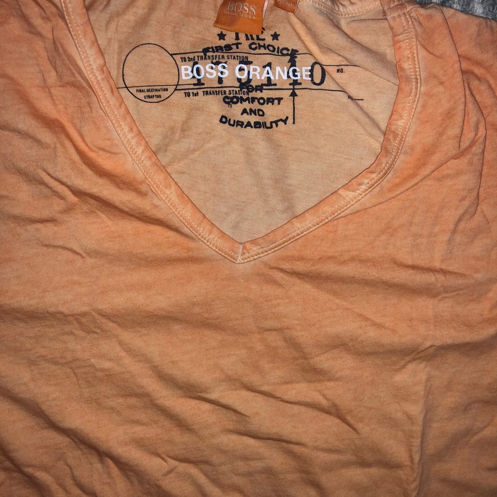BOSS by Hugo Boss Orange T-shirt, Like New